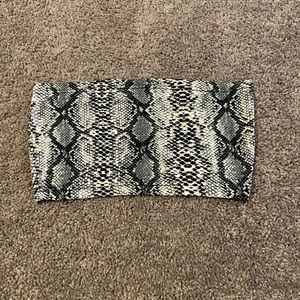 SHEIN snake skin bandeau